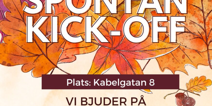 M29 GRUPPENS VÄNNER inbjuder alla anställda inom M29 Gruppen till Kick-Off